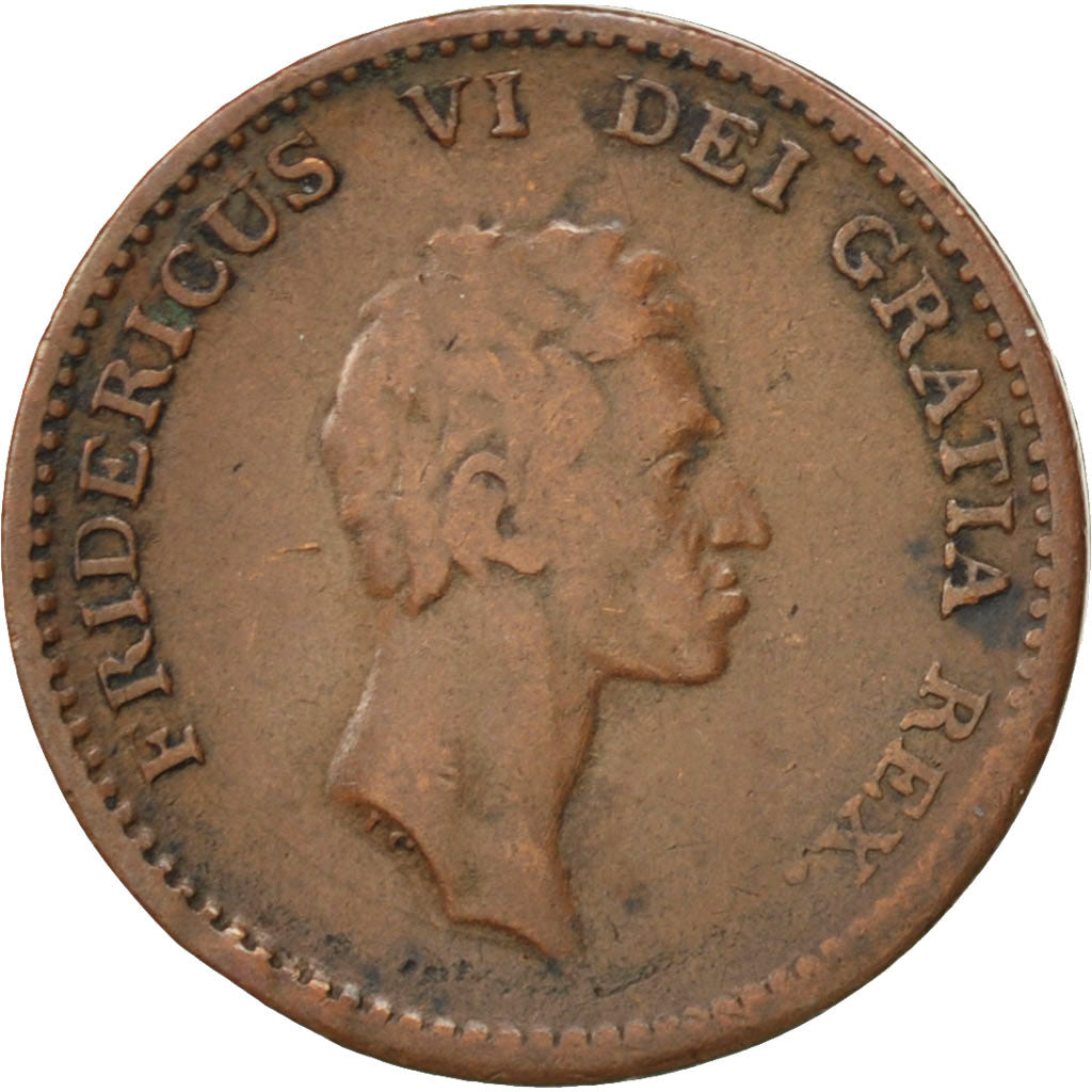 Münze, Dänemark, Frederik VI, Rigsbankskilling, 1813, S+, Kupfer, KM:680