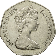 Munten, Groot Bretagne, Elizabeth II, 50 New Pence, 1978, ZF, Copper-nickel