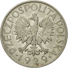 Coin, Poland, Zloty, 1929, Warsaw, EF(40-45), Nickel, KM:14
