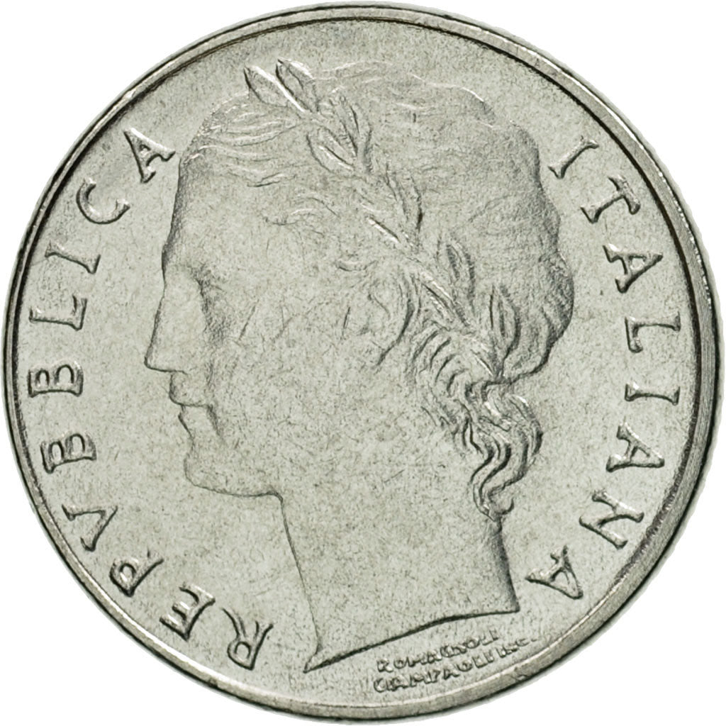 Coin, Italy, 100 Lire, 1991, Rome, AU(55-58), Stainless Steel, KM:96.2