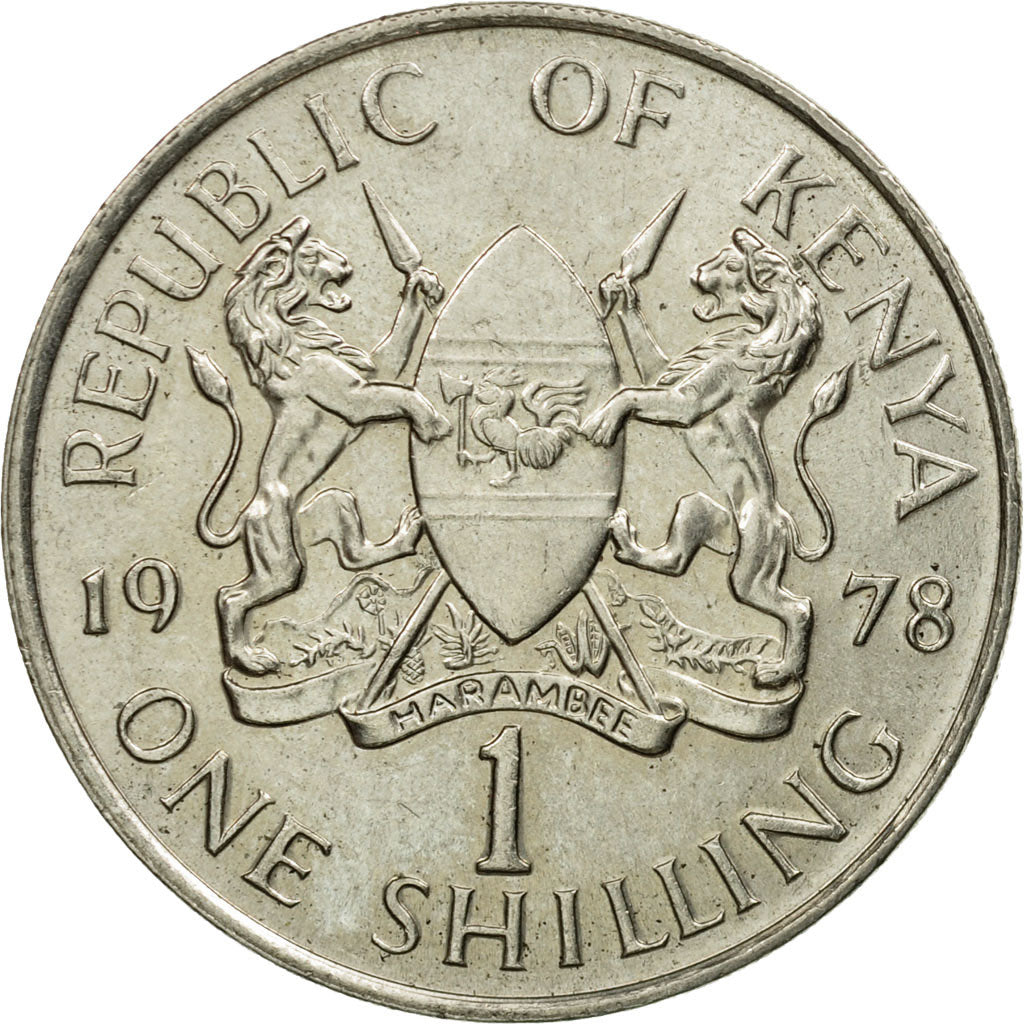 Coin, Kenya, Shilling, 1978, AU(55-58), Copper-nickel, KM:14