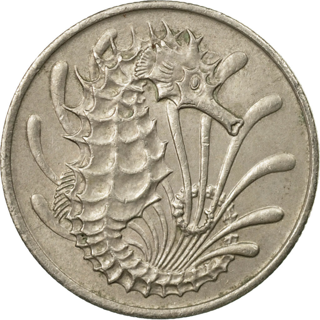 Coin, Singapore, 10 Cents, 1968, Singapore Mint, EF(40-45), Copper-nickel, KM:3