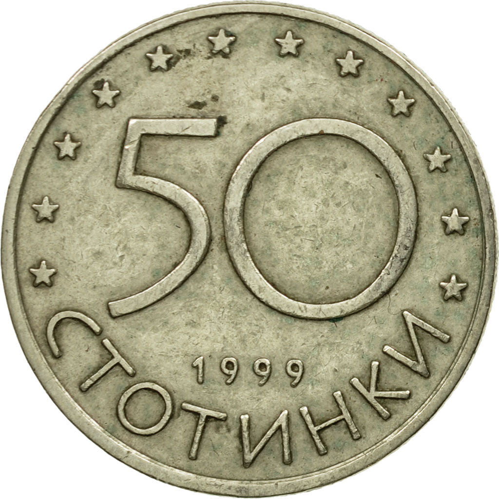 Moneta, Bulgaria, 50 Stotinki, 1999, BB, Rame-nichel-zinco, KM:242