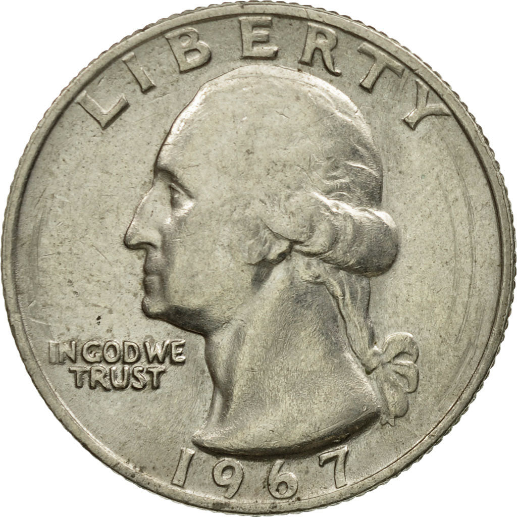 Monnaie, États-Unis, Washington Quarter, Quarter, 1967, U.S. Mint