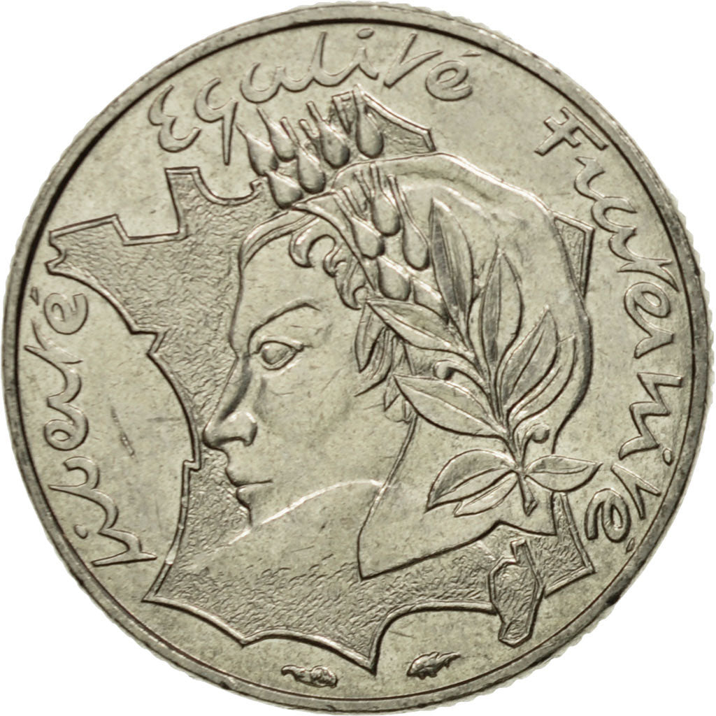 Coin, France, Jimenez, 10 Francs, 1986, Paris, EF(40-45), Nickel, KM:959