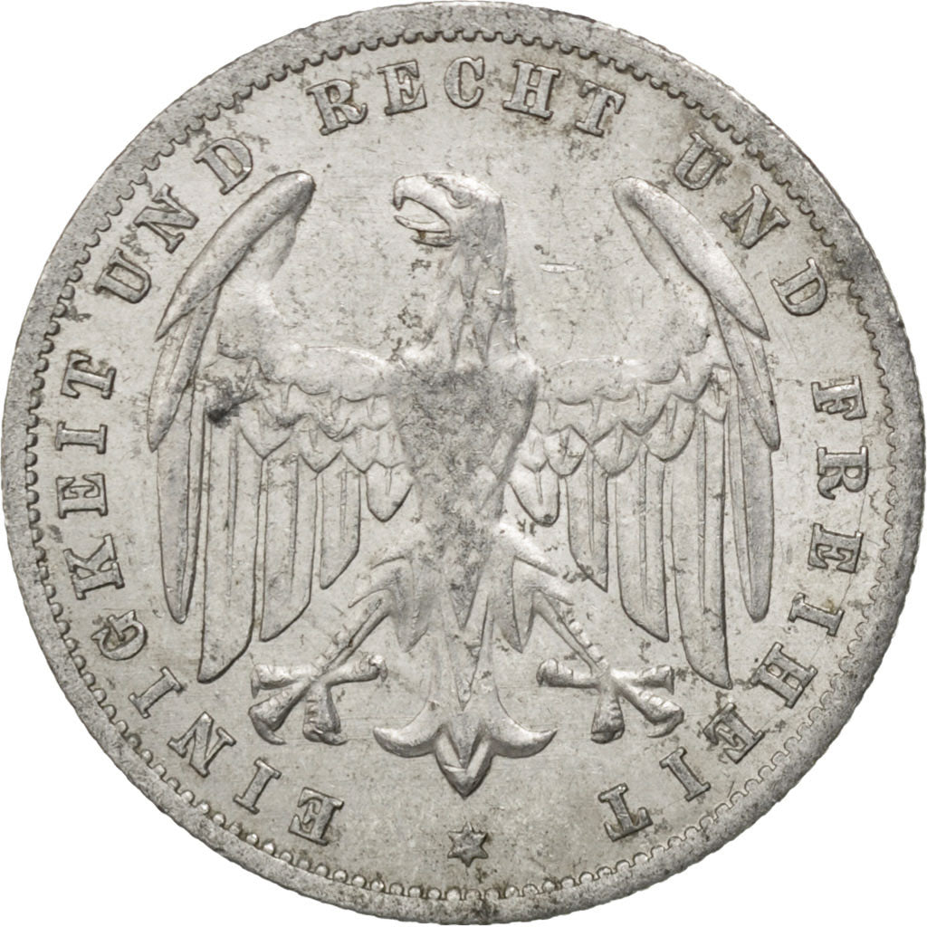 Moneta, NIEMCY, REP. WEIMARSKA, 500 Mark, 1923, Berlin, AU(50-53), Aluminium