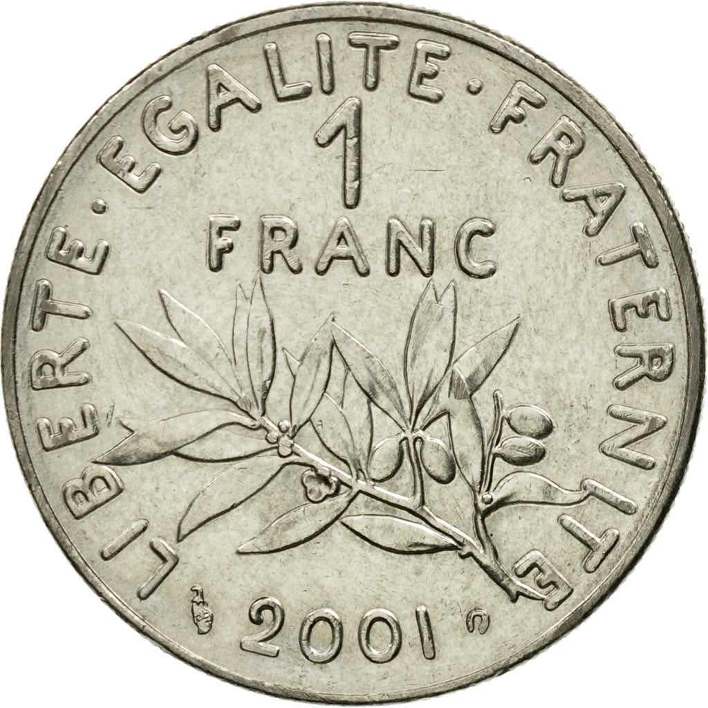 Monnaie, France, Semeuse, Franc, 2001, Paris, TTB, Nickel, Gadoury:474, KM:925.2