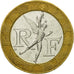 Moneda, Francia, Génie, 10 Francs, 1991, Paris, MBC, Bimetálico, KM:964.1