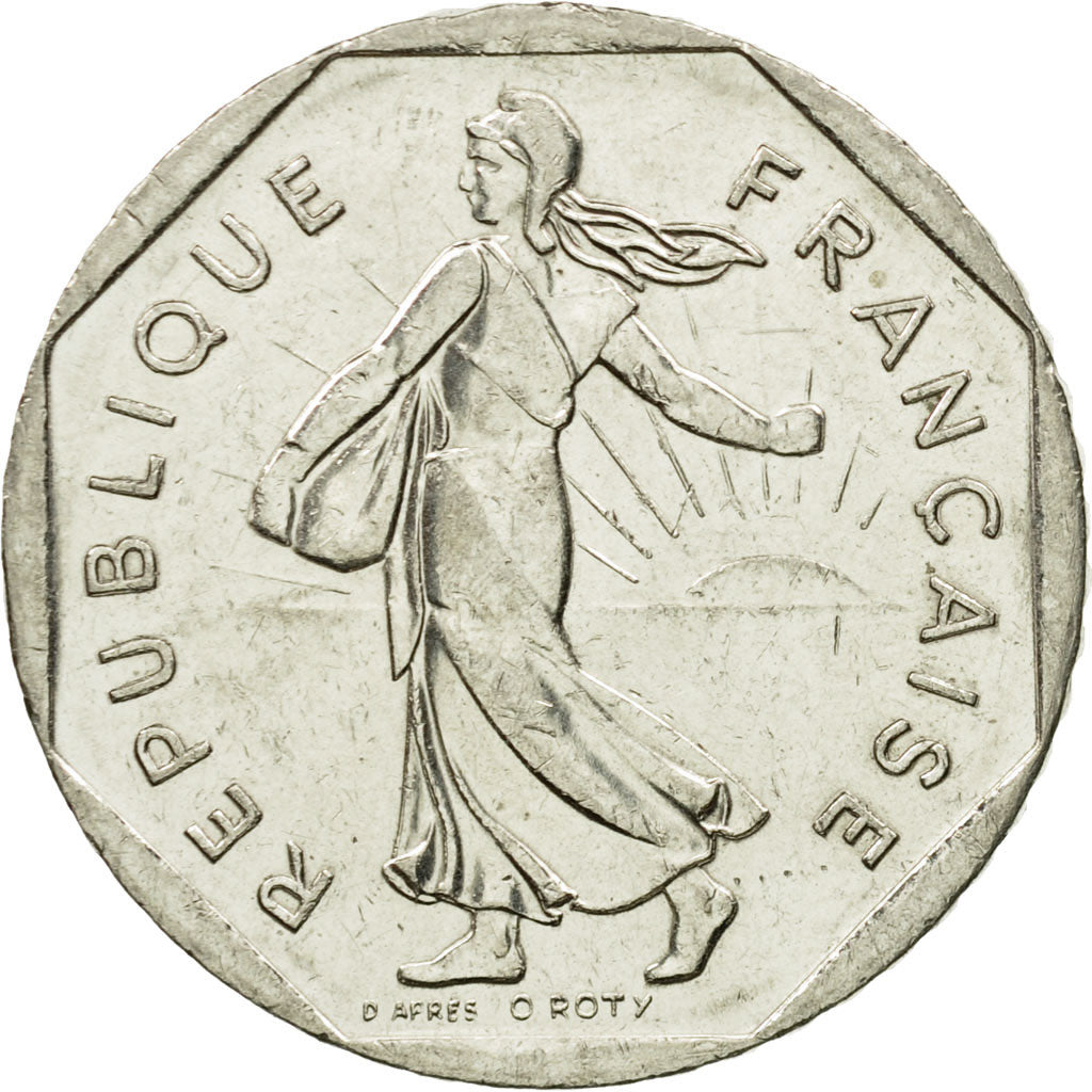 Coin, France, Semeuse, 2 Francs, 2000, Paris, AU(55-58), Nickel, KM:942.1