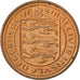 Coin, Guernsey, Elizabeth II, 1/2 New Penny, 1971, MS(63), Bronze, KM:20