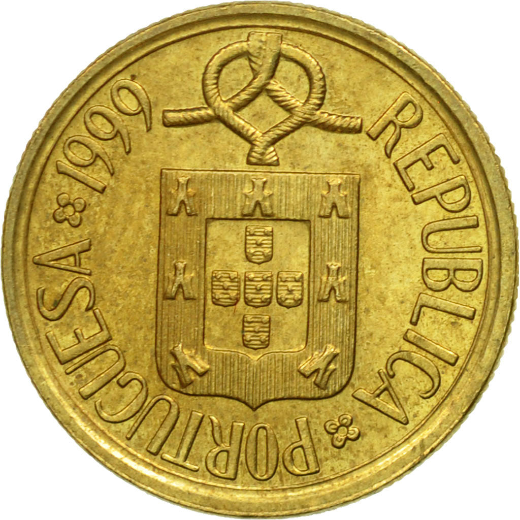 Coin, Portugal, Escudo, 1999, EF(40-45), Nickel-brass, KM:631