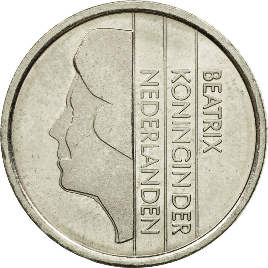 Moneda, Países Bajos, Beatrix, 25 Cents, 1998, MBC, Níquel, KM:204