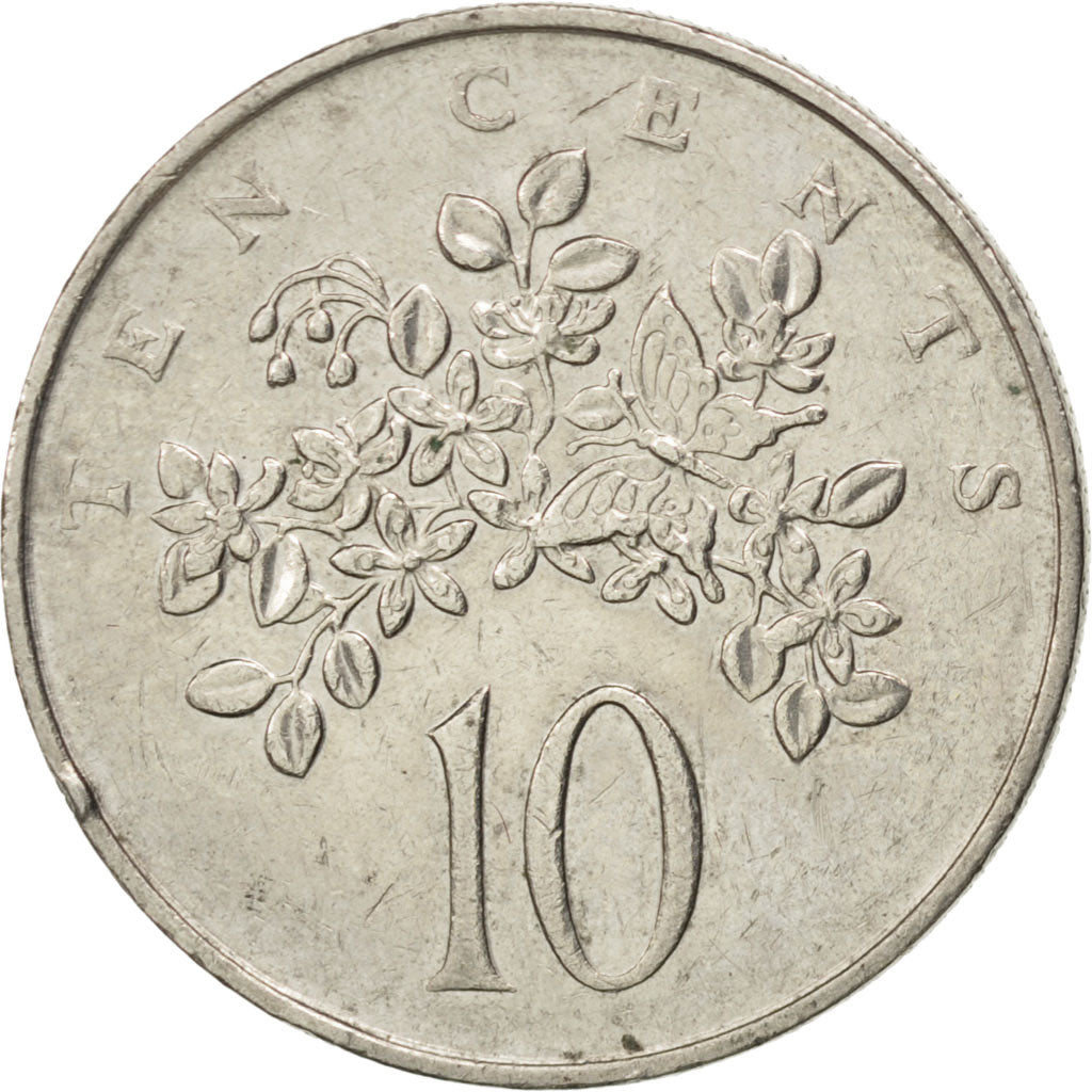 Monnaie, Jamaica, Elizabeth II, 10 Cents, 1987, TTB, Copper-nickel, KM:47