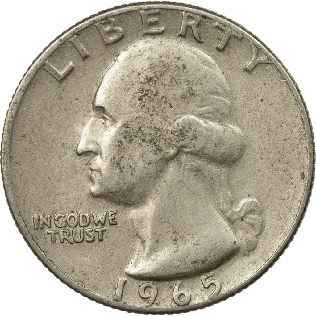 Coin, United States, Washington Quarter, Quarter, 1965, U.S. Mint, Philadelphia