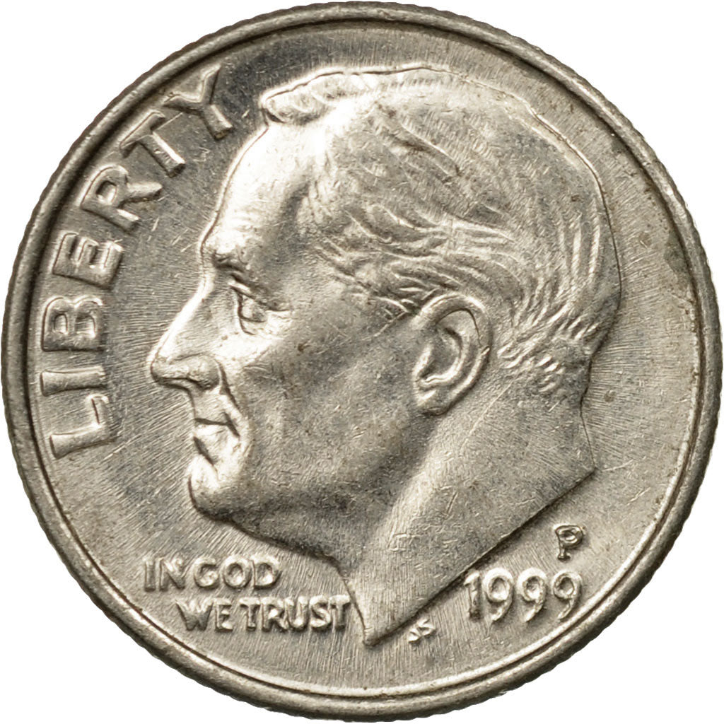 Monnaie, États-Unis, Roosevelt Dime, Dime, 1999, U.S. Mint, Philadelphie, TTB