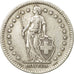 Münze, Schweiz, 2 Francs, 1944, Bern, SS, Silber, KM:21