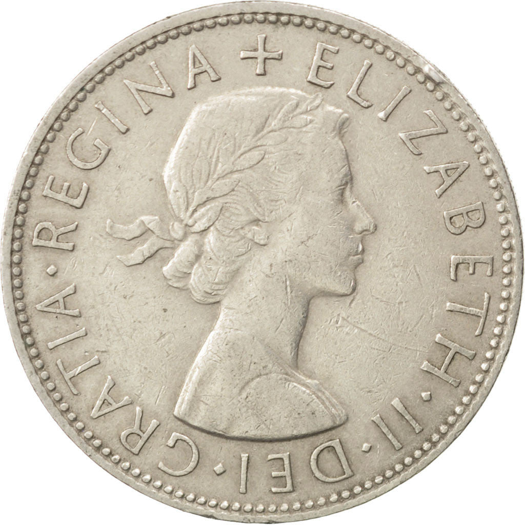 Moneta, Gran Bretagna, Elizabeth II, 1/2 Crown, 1963, BB, Rame-nichel, KM:907