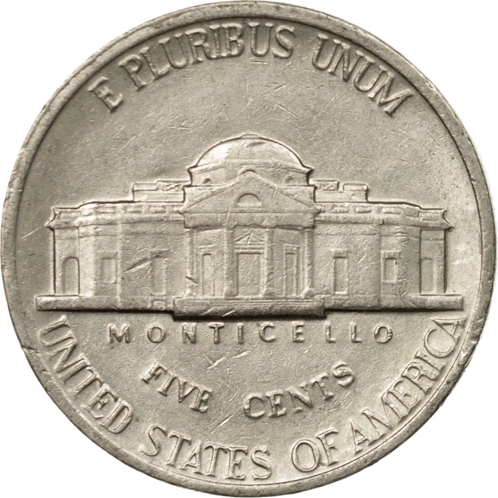 Moneda, Estados Unidos, Jefferson Nickel, 5 Cents, 1988, U.S. Mint