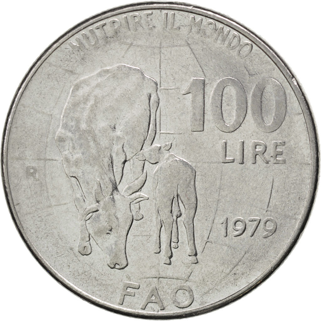 Münze, Italien, 100 Lire, 1979, Rome, VZ, Stainless Steel, KM:106