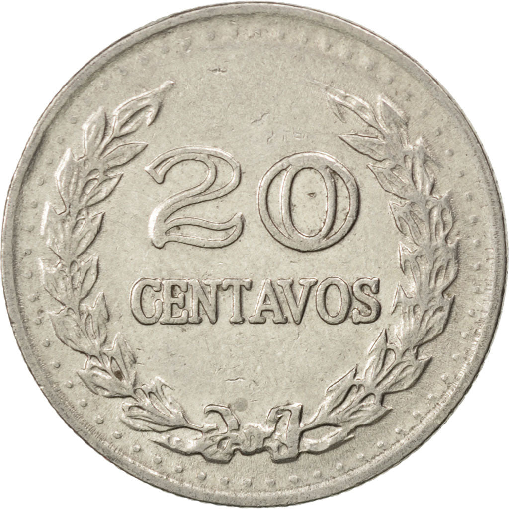 Monnaie, Colombie, 20 Centavos, 1971, TTB, Nickel Clad Steel, KM:246.1