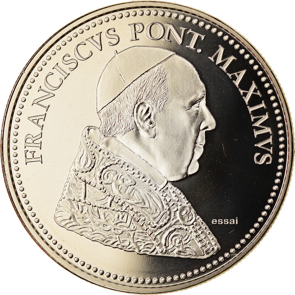 Watykan, Medal, Le Pape François, 2013, MS(65-70), Miedź-Nikiel