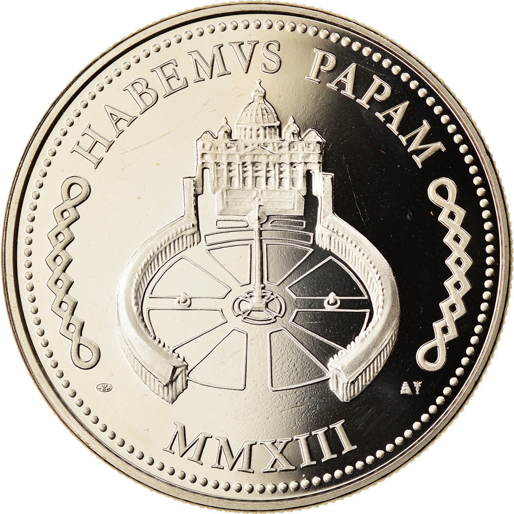 Watykan, Medal, Le Pape François, 2013, MS(65-70), Miedź-Nikiel