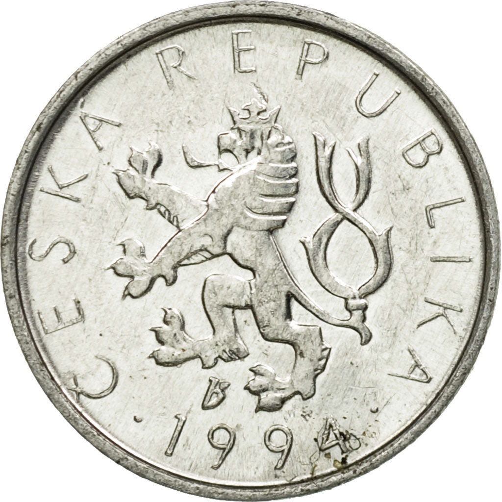 Munten, Tsjechische Republiek, 10 Haleru, 1994, ZF, Aluminium, KM:6
