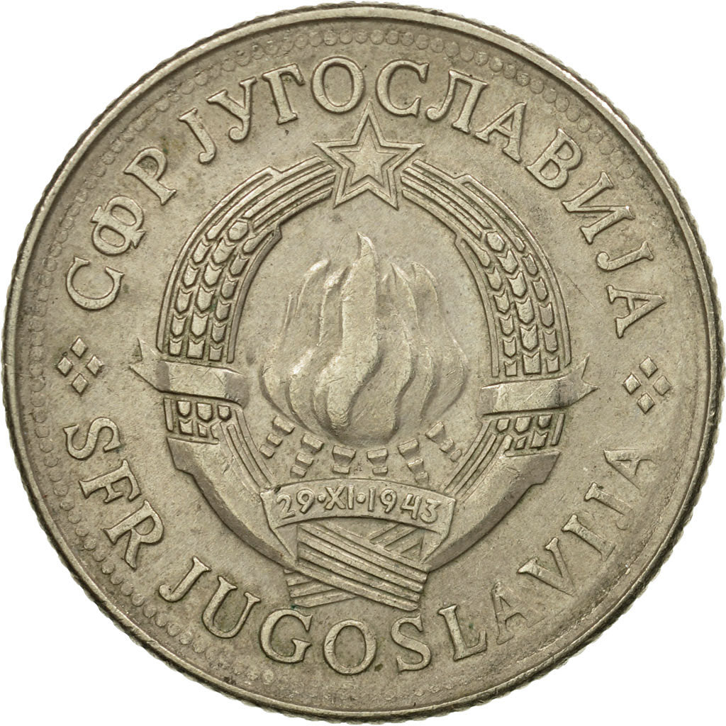 Coin, Yugoslavia, 10 Dinara, 1980, EF(40-45), Copper-nickel, KM:62