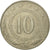 Moneda, Yugoslavia, 10 Dinara, 1981, MBC, Cobre - níquel, KM:62