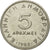 Moneda, Grecia, 5 Drachmes, 1982, MBC, Cobre - níquel, KM:131