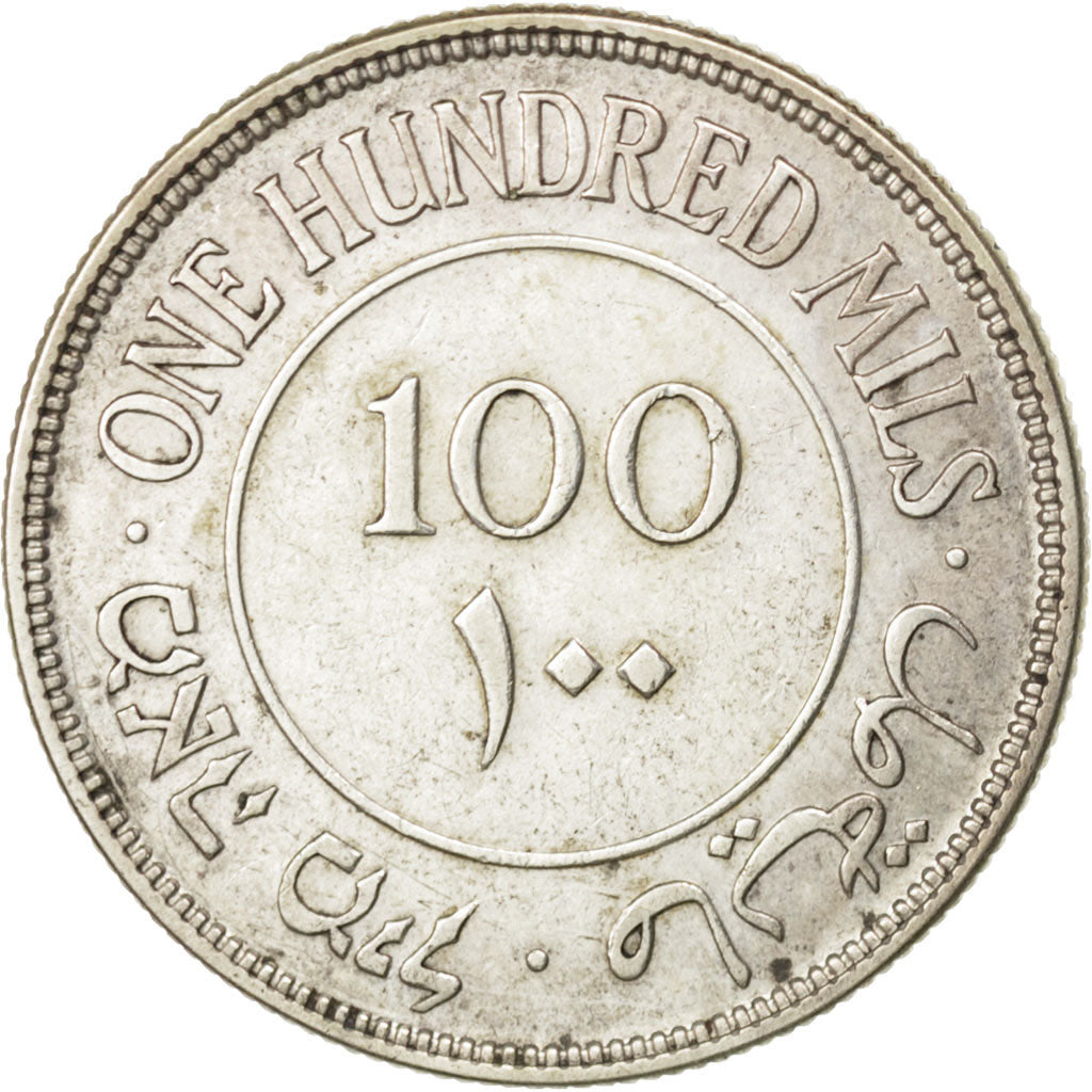 Coin, Palestine, 100 Mils, 1933, EF(40-45), Silver, KM:7