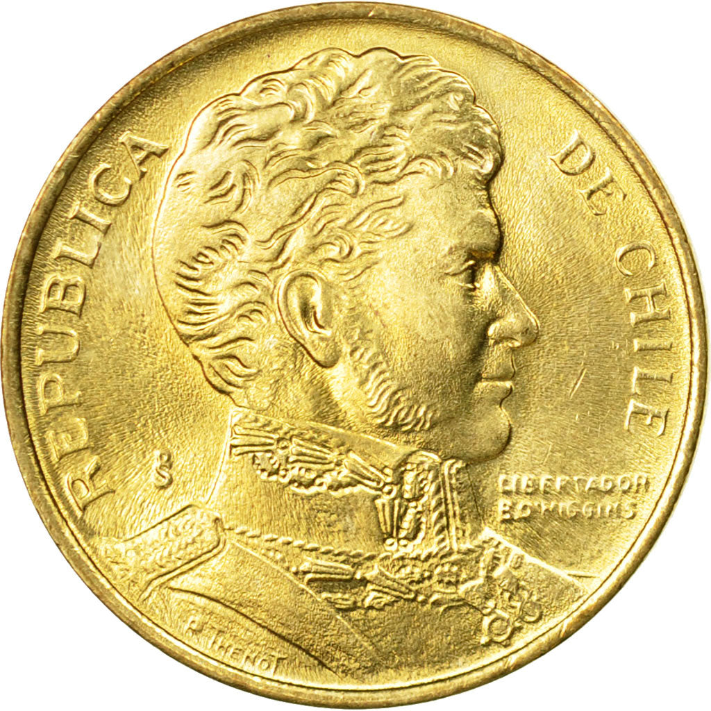 Münze, Chile, Peso, 1989, SS, Aluminum-Bronze, KM:216.2