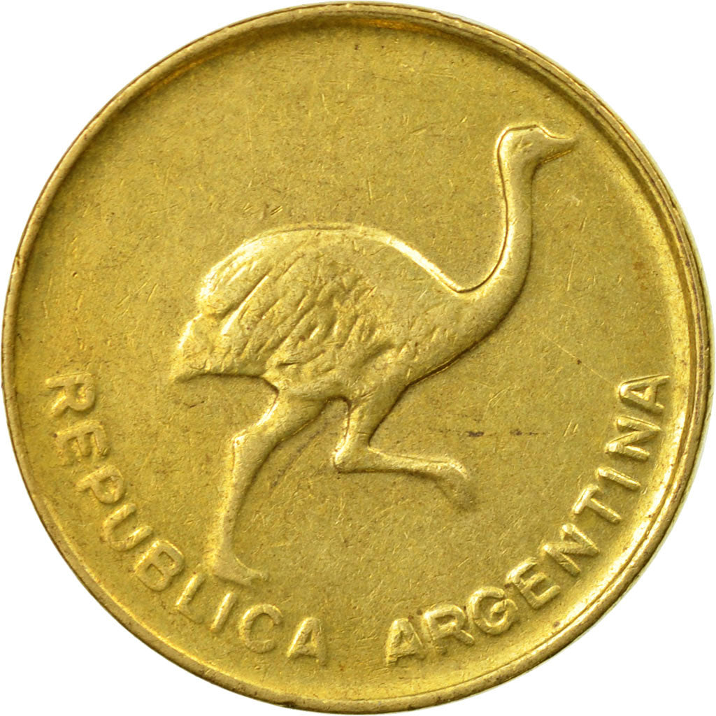 Moneta, Argentina, Centavo, 1986, EF(40-45), Mosiądz, KM:96.2