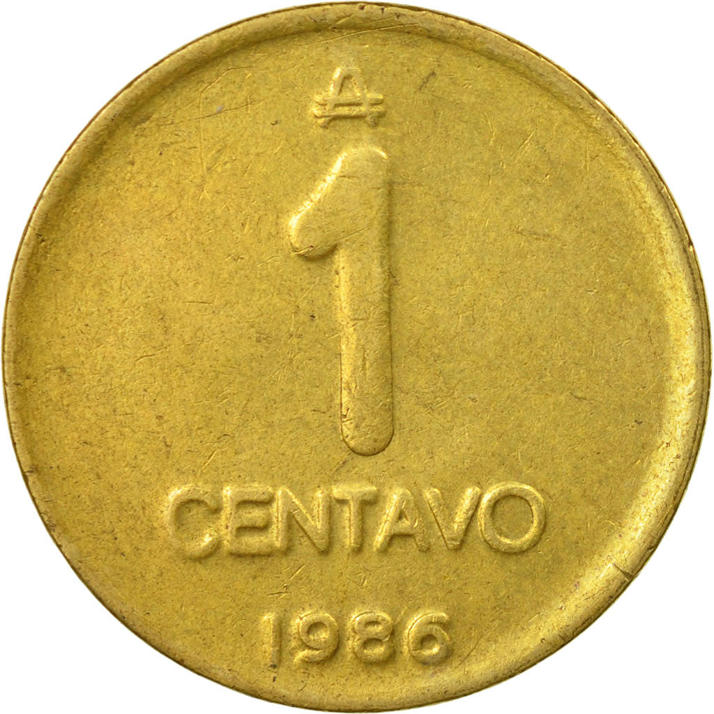 Moneta, Argentina, Centavo, 1986, EF(40-45), Mosiądz, KM:96.2
