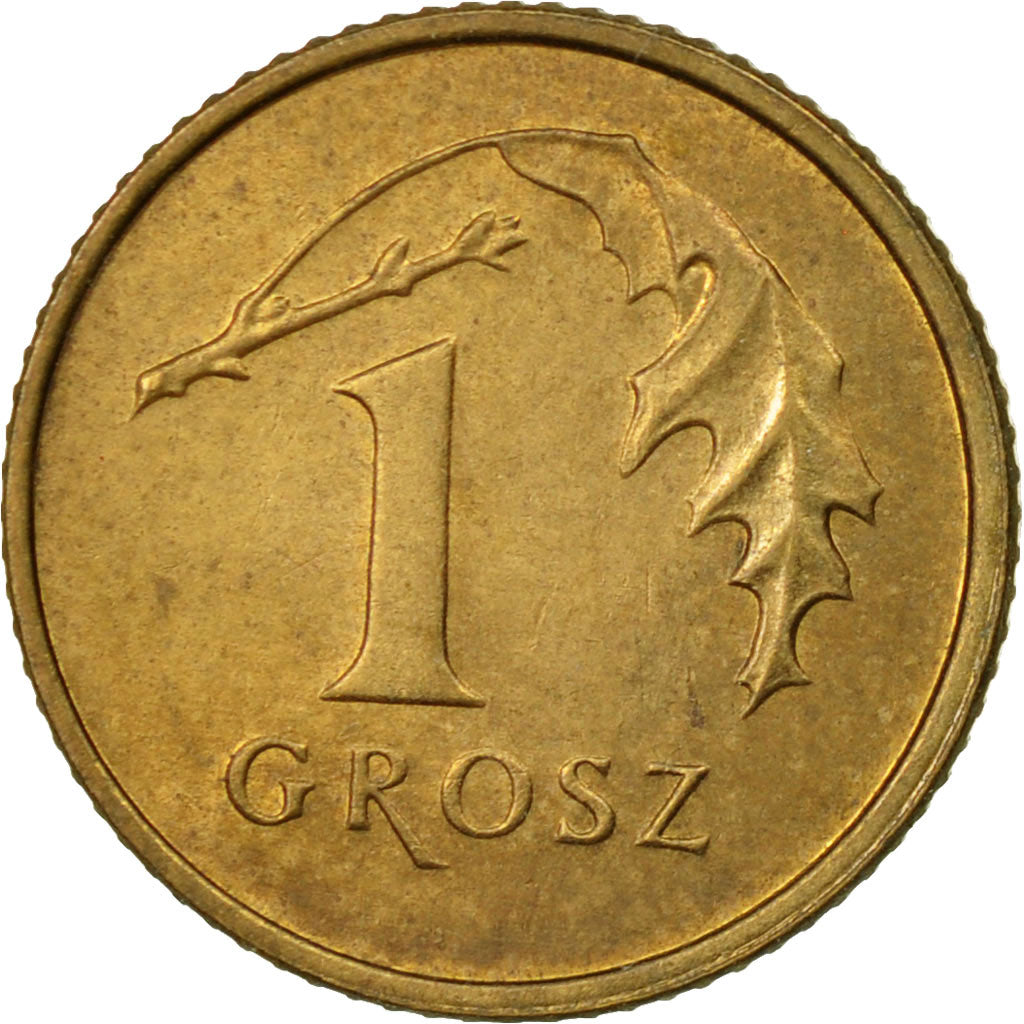 Coin, Poland, Grosz, 1992, Warsaw, EF(40-45), Brass, KM:276