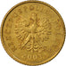 Coin, Poland, Grosz, 2001, Warsaw, EF(40-45), Brass, KM:276