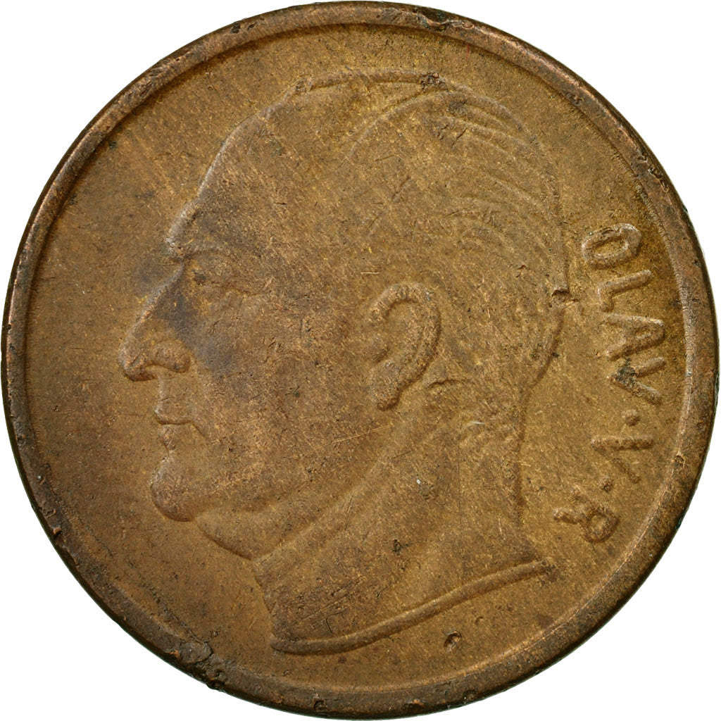 Coin, Norway, Olav V, 5 Öre, 1966, EF(40-45), Bronze, KM:405
