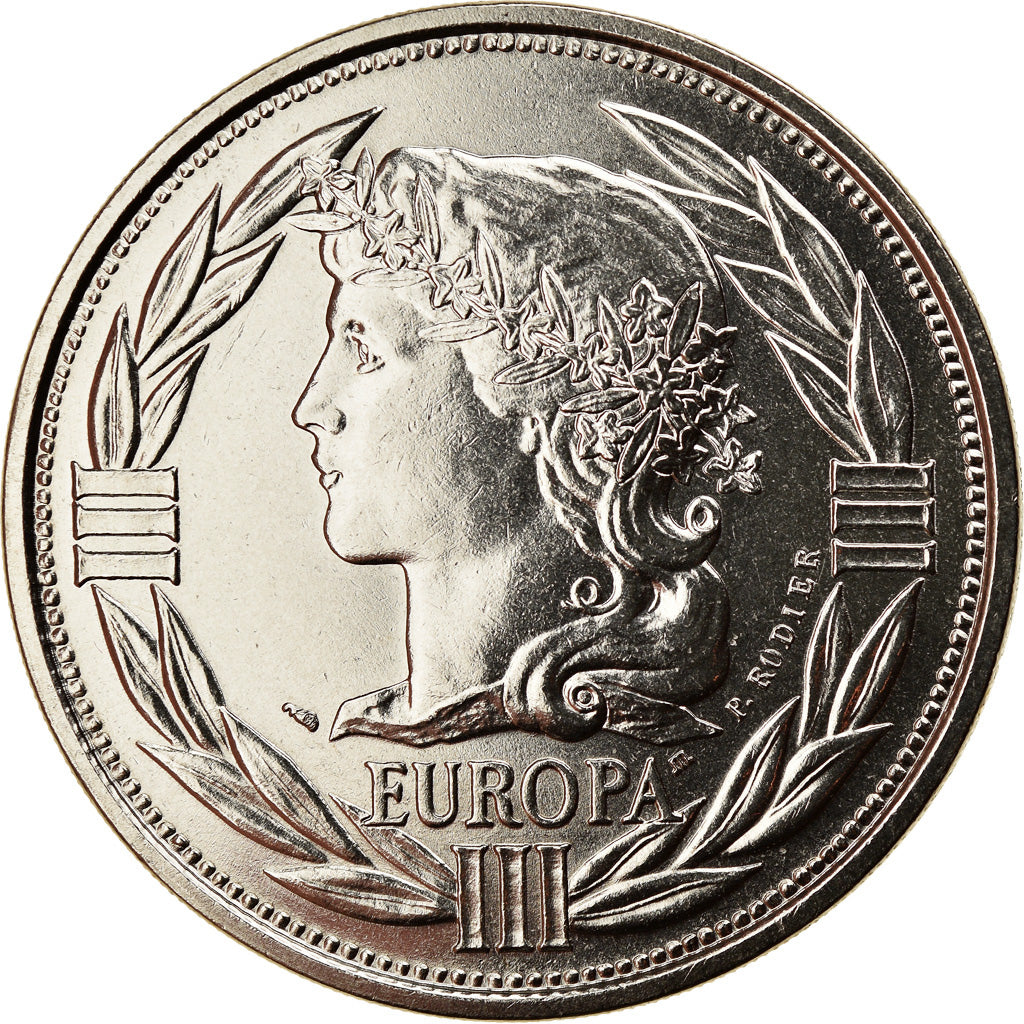 Francia, medaglia, Ecu Europa, Marianne, Politics, Society, War, 1992, Rodier