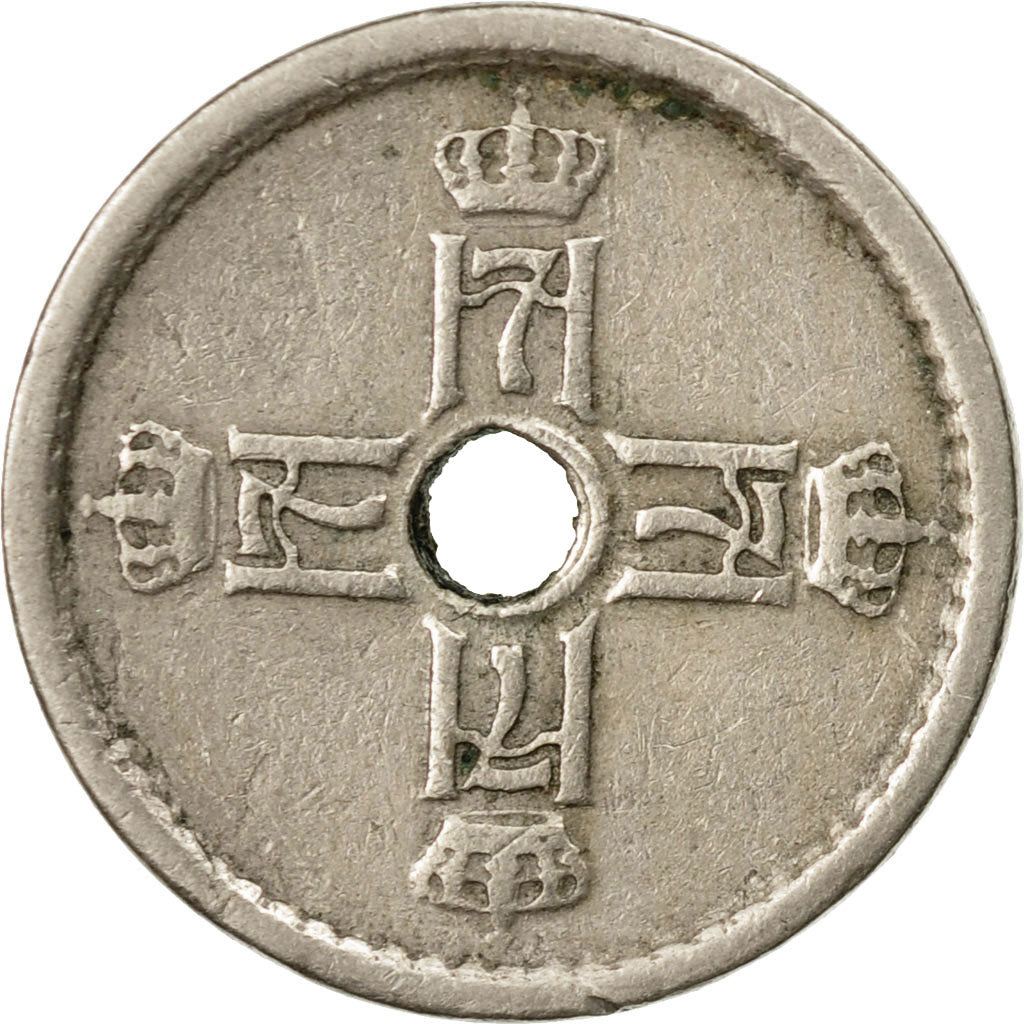 Coin, Norway, Haakon VII, 25 Öre, 1924, EF(40-45), Copper-nickel, KM:384