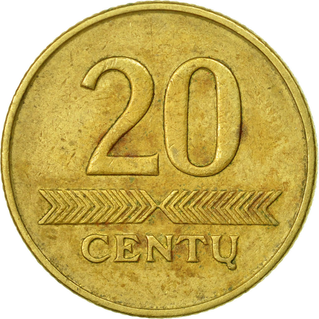 Moneta, Lituania, 20 Centu, 1997, BB, Nichel-ottone, KM:107