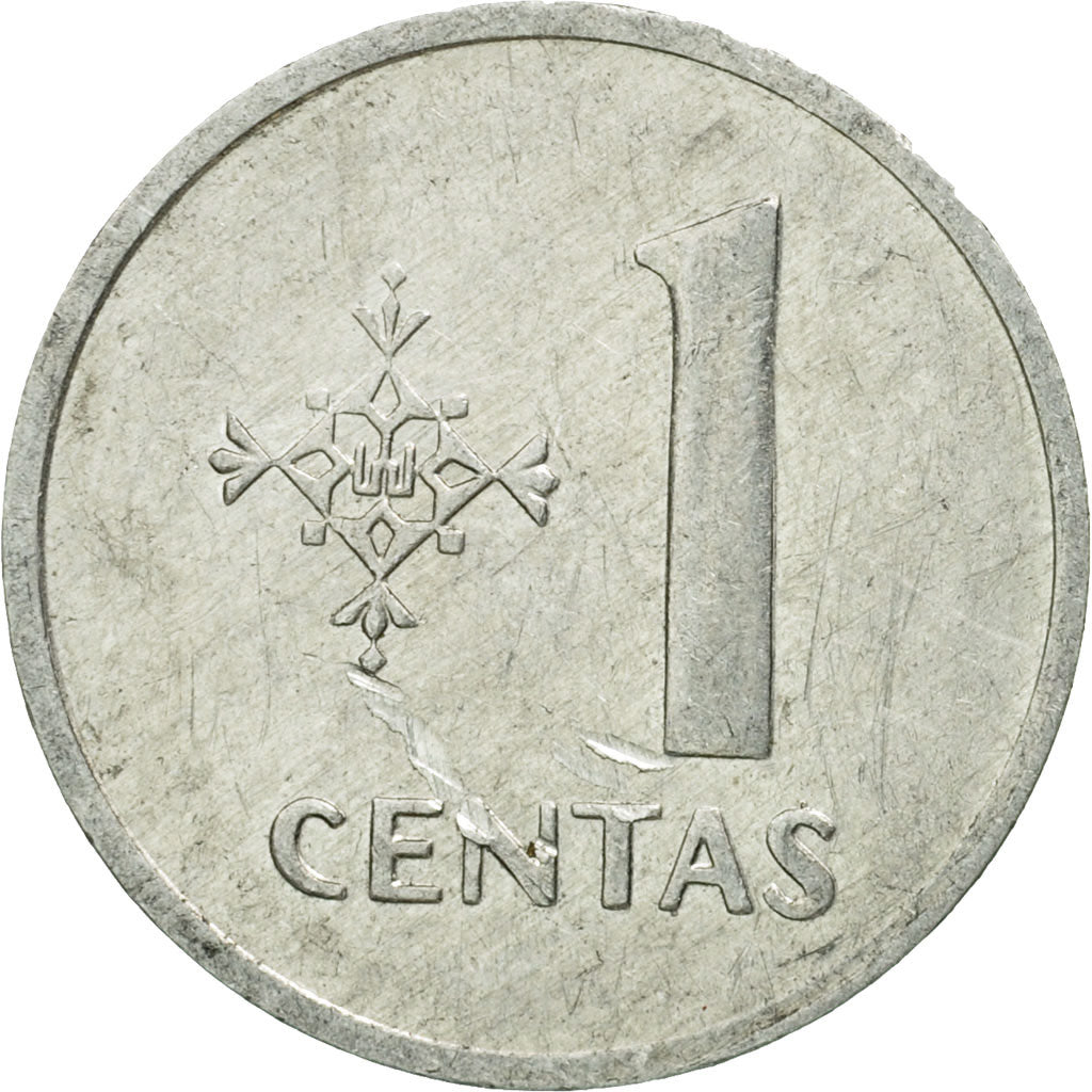 Moneta, Litwa, Centas, 1991, EF(40-45), Aluminium, KM:85