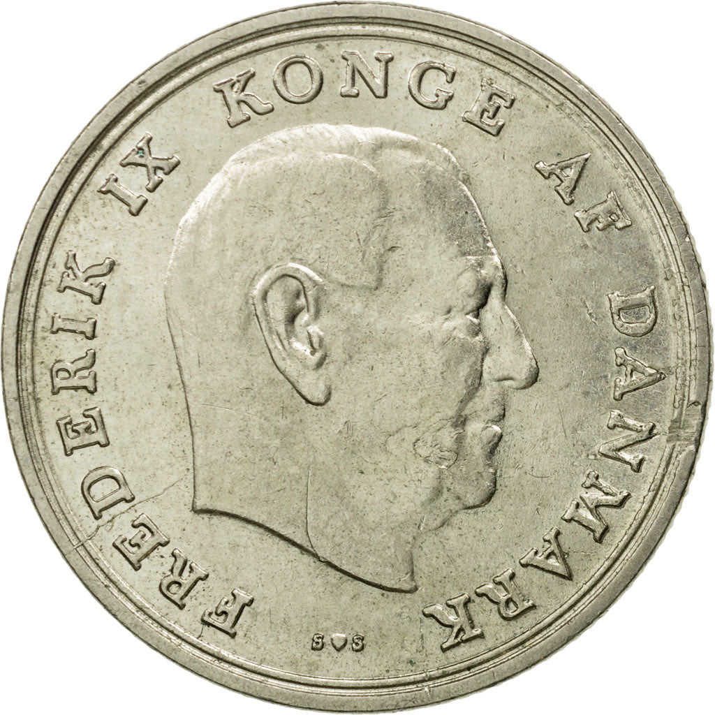 Moneta, Danimarca, Frederik IX, Krone, 1972, Copenhagen, BB, Rame-nichel