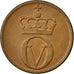 Coin, Norway, Olav V, 2 Öre, 1966, EF(40-45), Bronze, KM:410