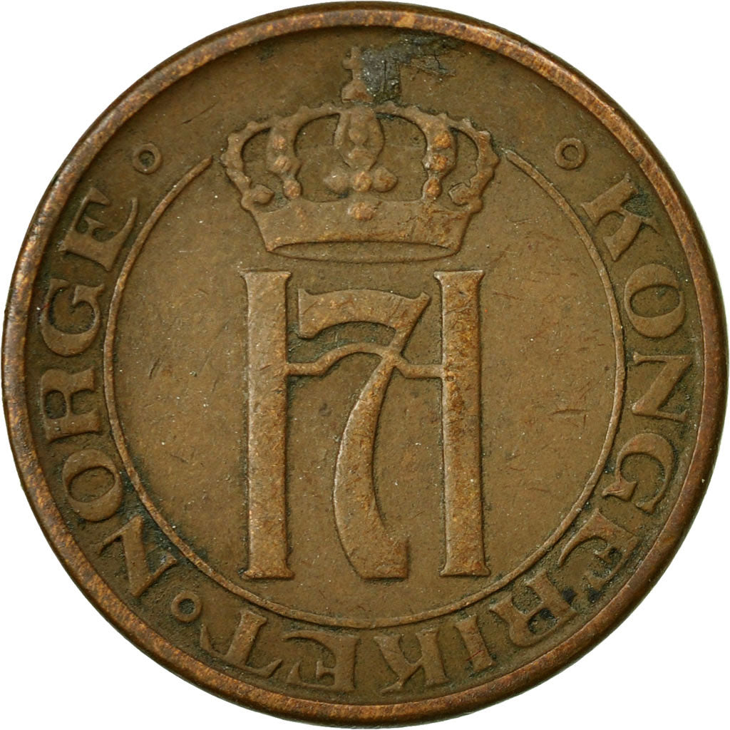 Coin, Norway, Haakon VII, 2 Öre, 1950, EF(40-45), Bronze, KM:371