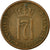 Moneda, Noruega, Haakon VII, 2 Öre, 1950, MBC, Bronce, KM:371