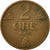Moneda, Noruega, Haakon VII, 2 Öre, 1950, MBC, Bronce, KM:371
