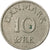 Coin, Denmark, Frederik IX, 10 Öre, 1955, Copenhagen, EF(40-45), Copper-nickel