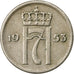 Coin, Norway, Haakon VII, 10 Öre, 1953, EF(40-45), Copper-nickel, KM:396