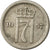 Moneta, Norwegia, Haakon VII, 10 Öre, 1957, EF(40-45), Miedź-Nikiel, KM:396
