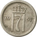 Monnaie, Norvège, Haakon VII, 10 Öre, 1957, TTB, Copper-nickel, KM:396